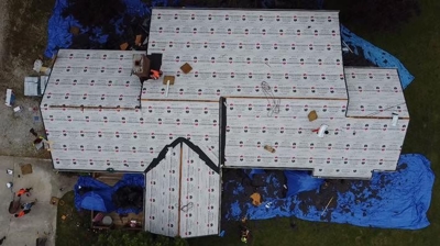 Roof Replacement On Home Photo