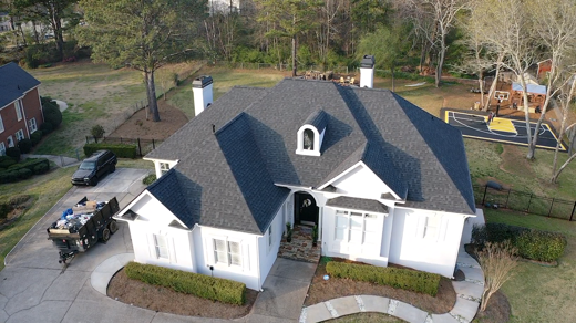 Arial view of roof