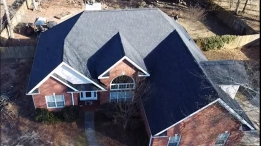 Arial view of a roof