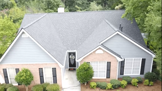 Arial view of the roof